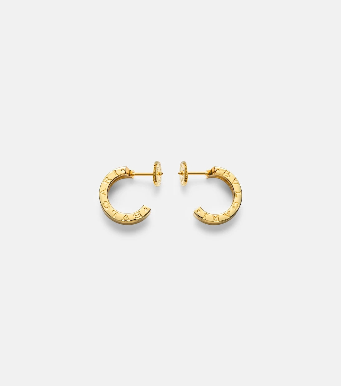 Bvlgari - B.zero1 18kt gold hoop earrings with diamonds