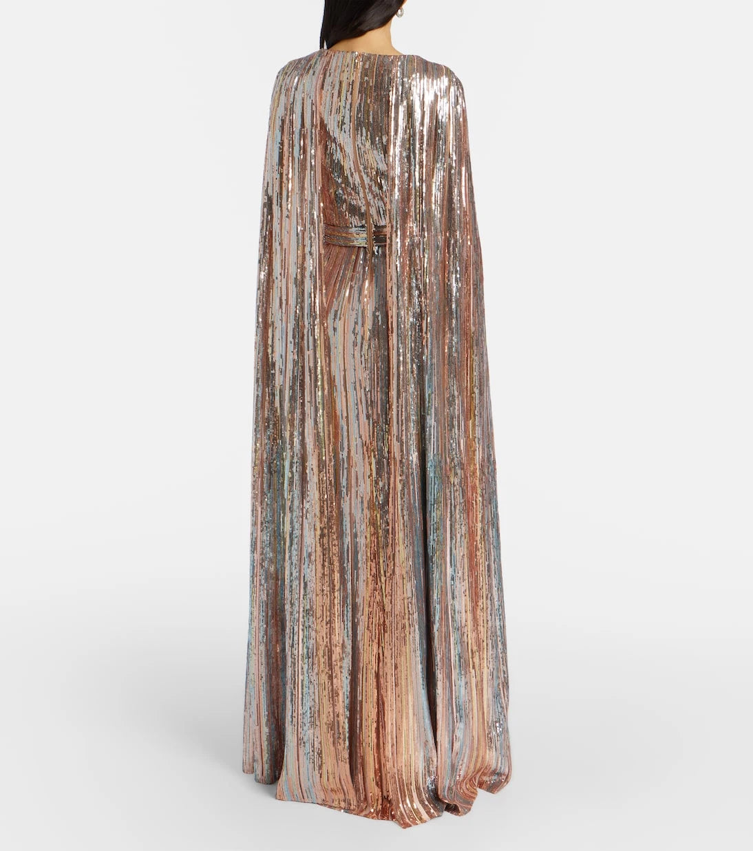 Elie Saab - Sequined caped gown