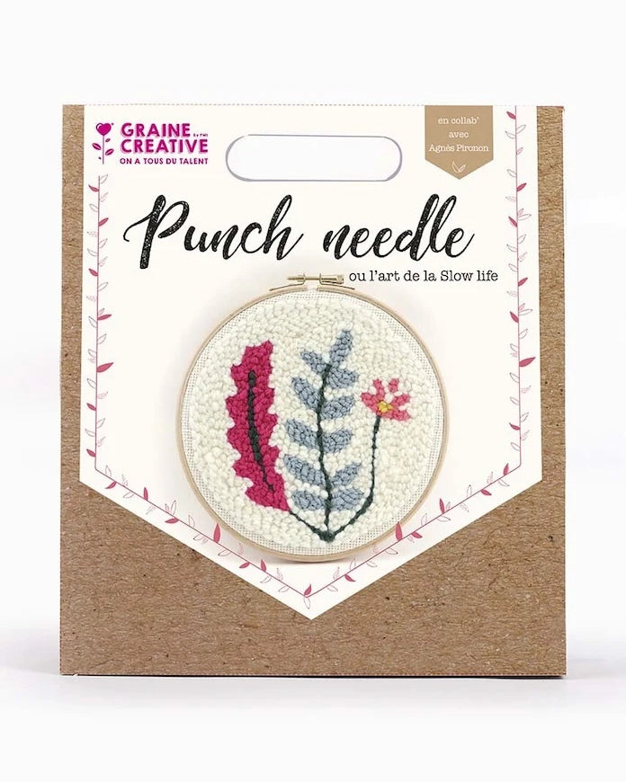 Комплект за бродиране Graine Creative Vegetal Punch Needle Kit