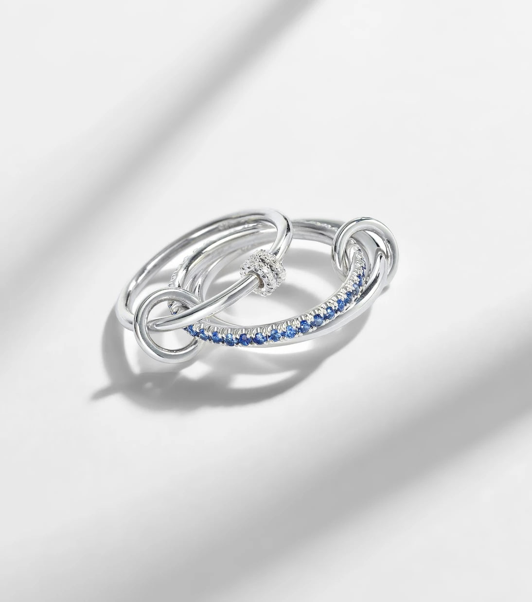 Spinelli Kilcollin - Raneth sterling silver ring with sapphires and diamonds