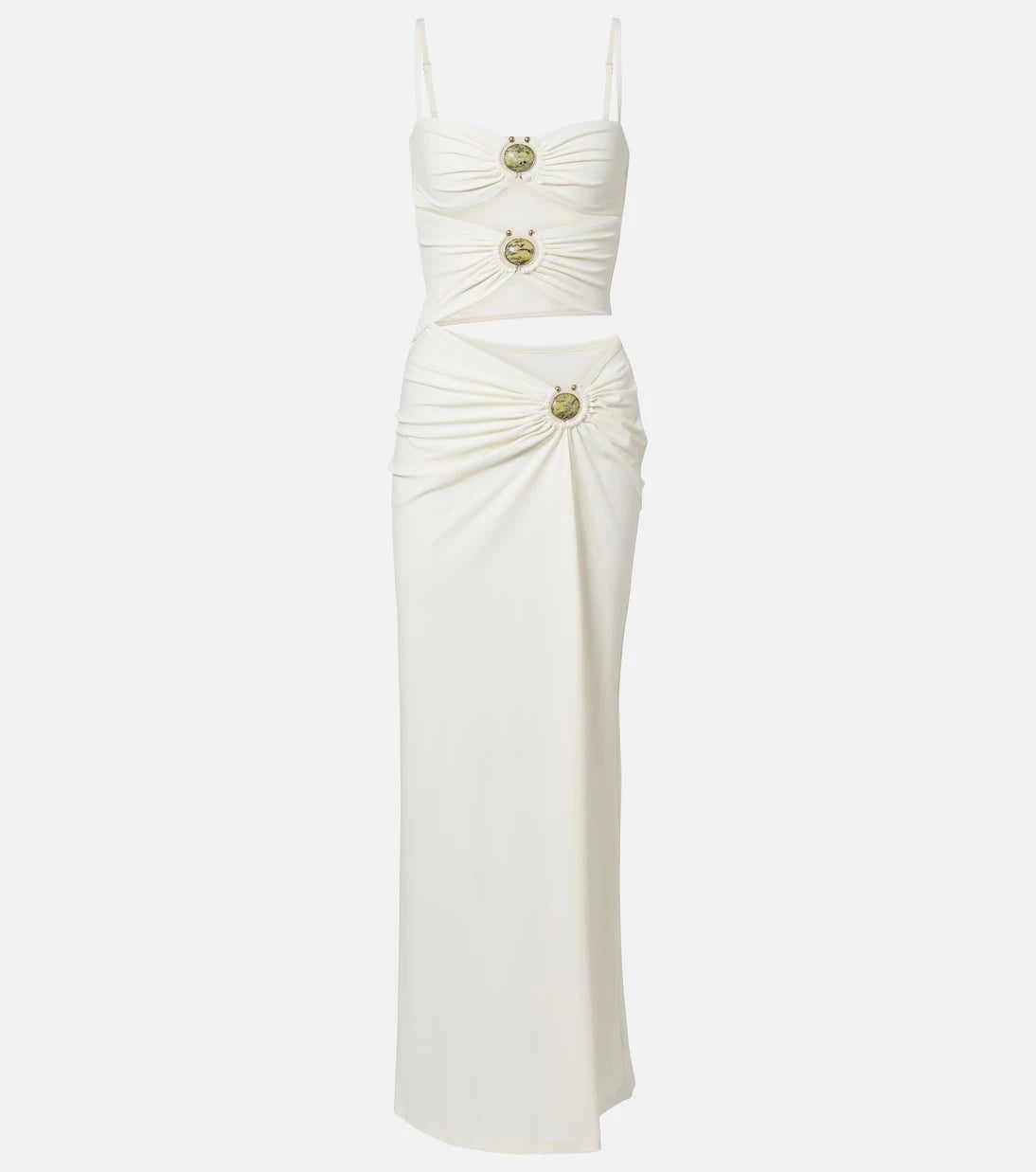 Christopher Esber - Mineral Stone cutout jersey maxi dress