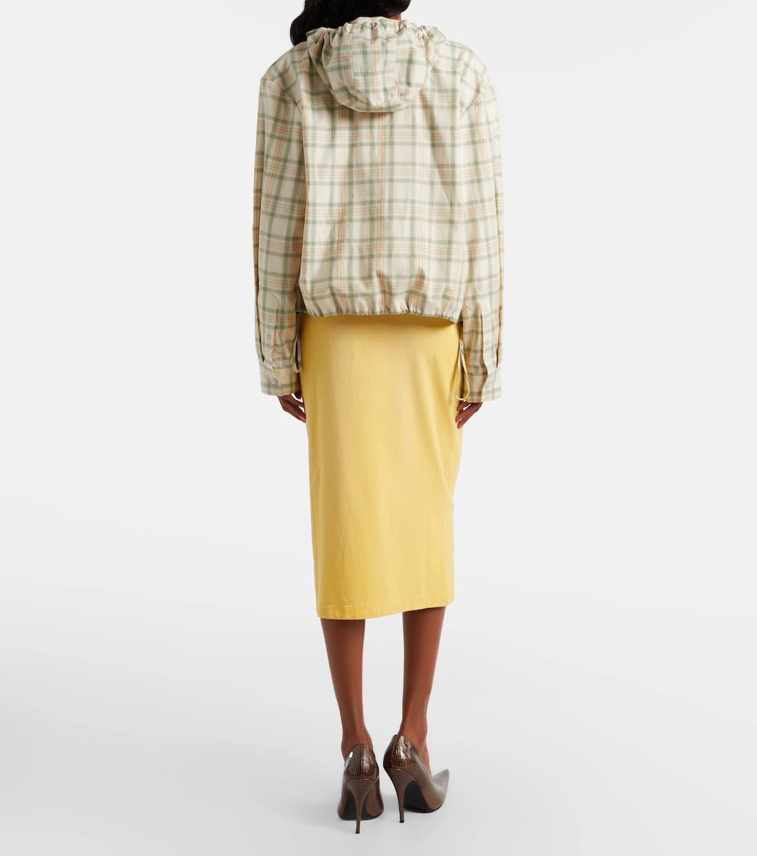 Acne Studios - Faded cotton-blend midi skirt