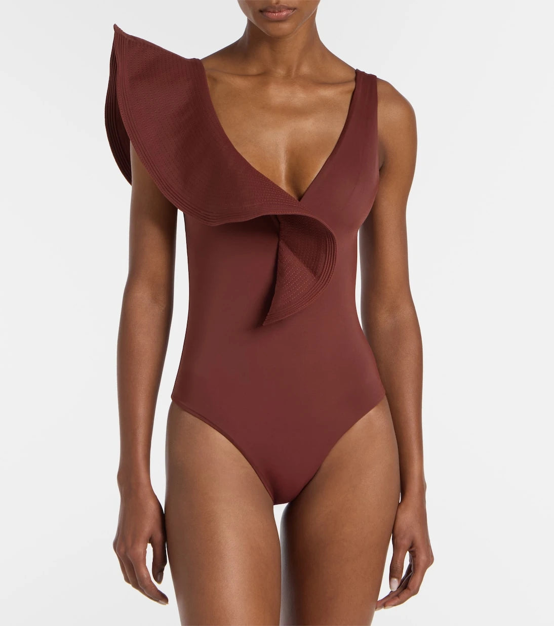 Johanna Ortiz - Boleros asymmetric ruffled swimsuit