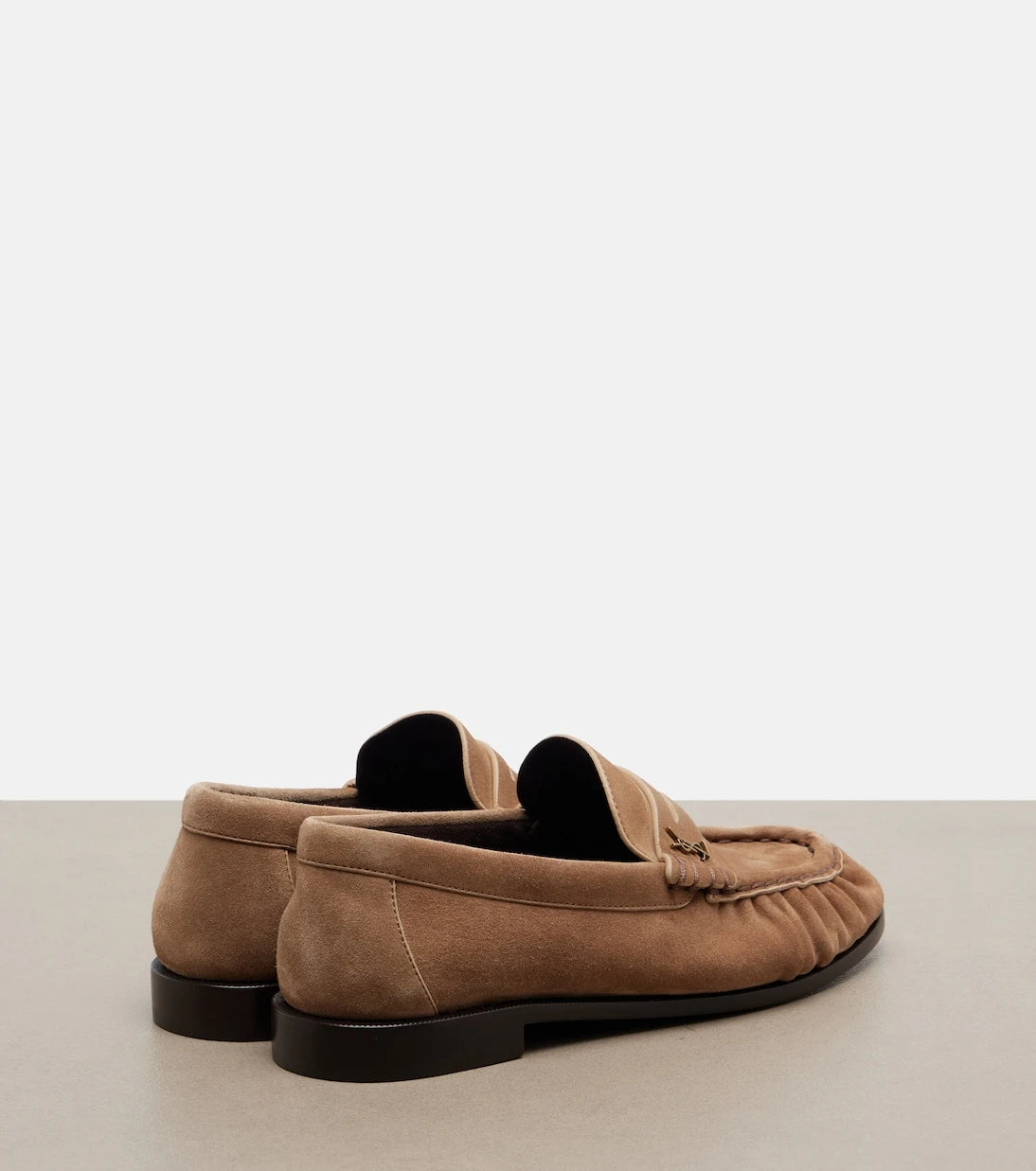 Saint Laurent - Le Loafer suede penny loafers