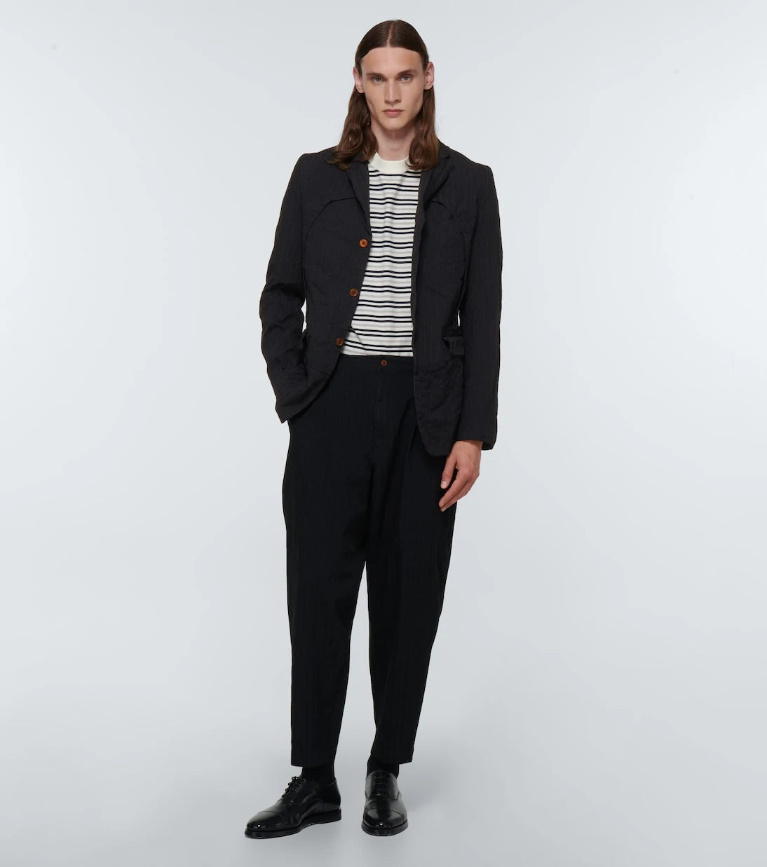 Comme des Garçons Homme Deux - Pinstriped blazer