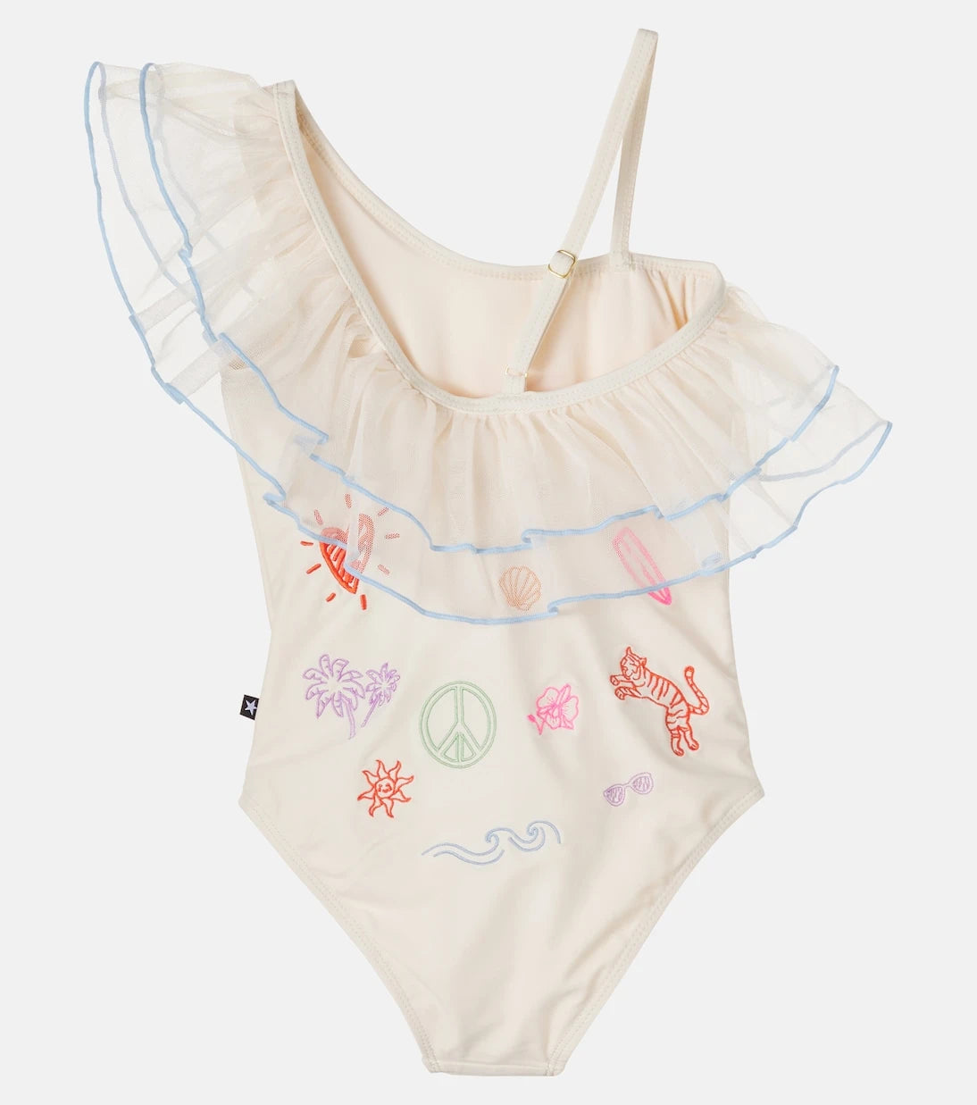 Molo - Nilla embroidered ruffled swimsuit