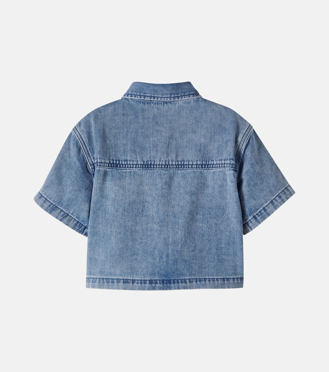Stella McCartney Kids - Patch-appliqué denim shirt