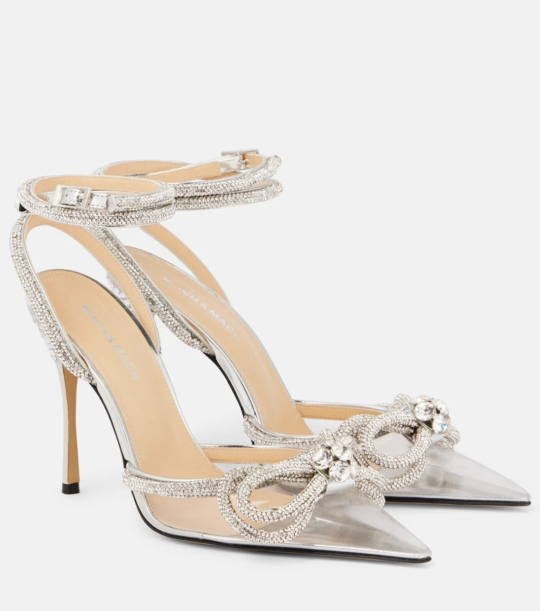 Mach & Mach - Double Bow embellished pumps