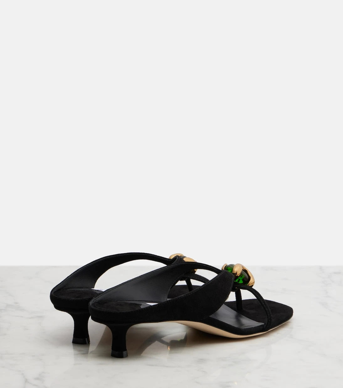 Jimmy Choo - Emeri Stone embellished thong sandals