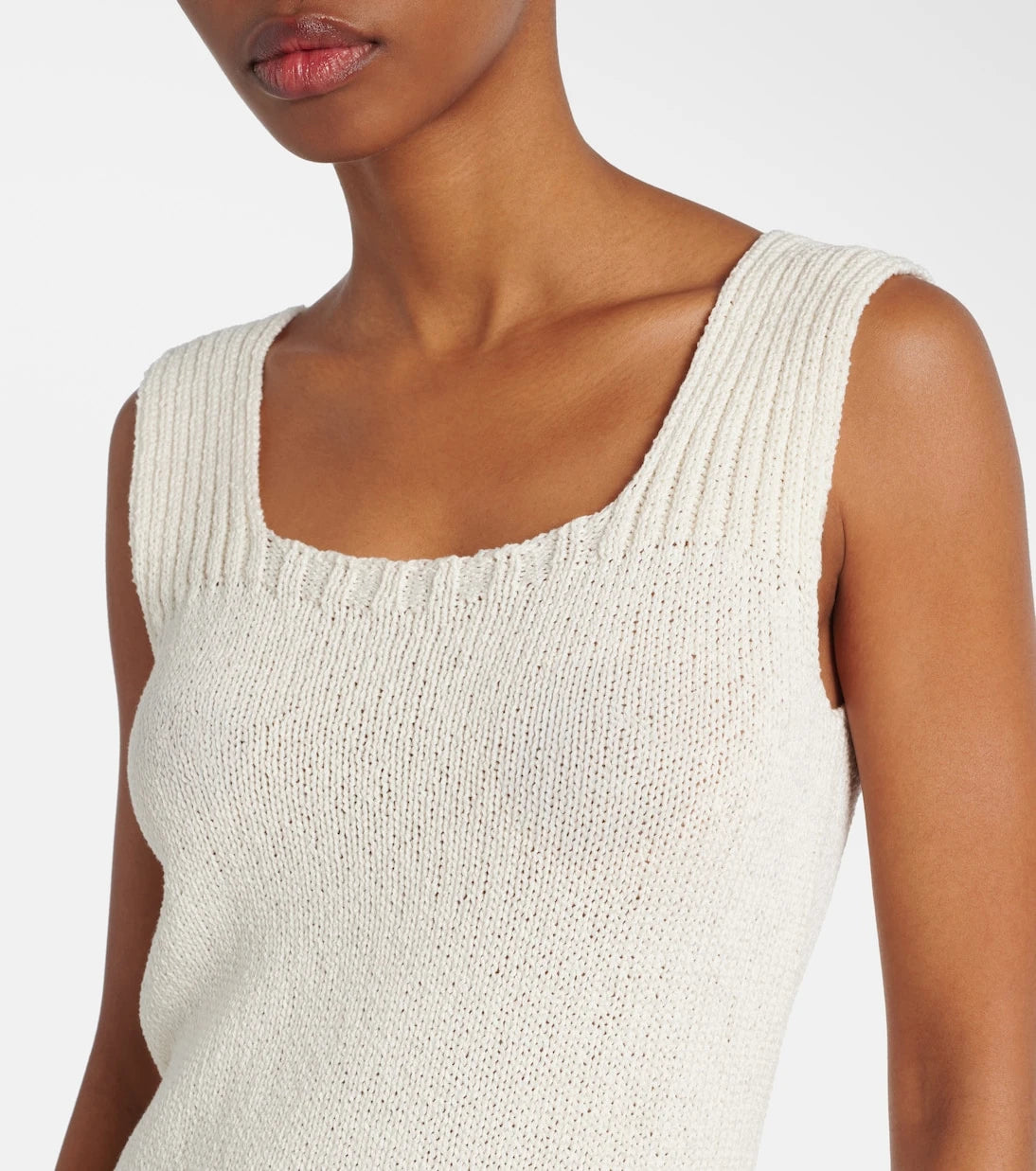 Khaite - Wil knitted cotton top