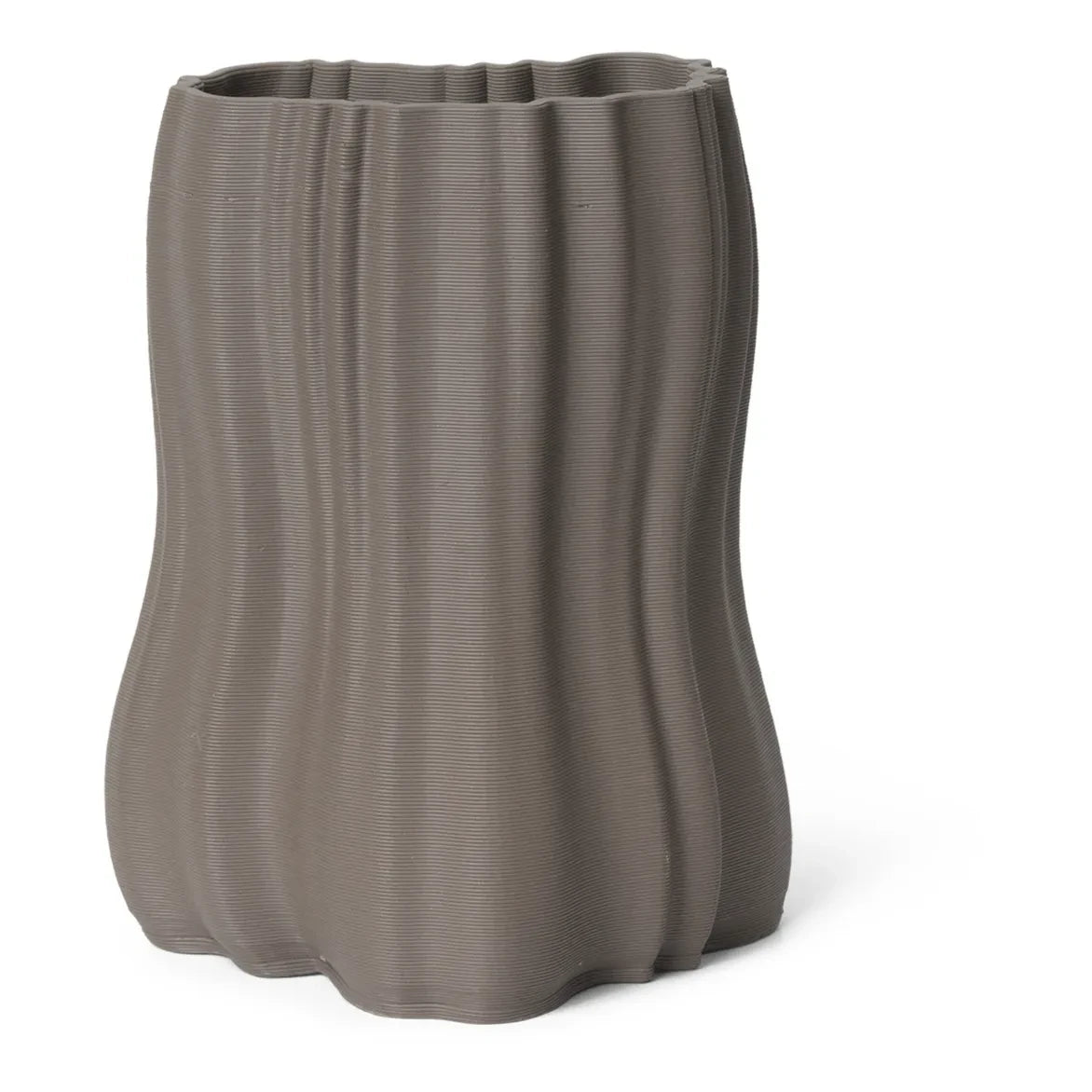 Ferm Living - Moire vase | Charcoal grey