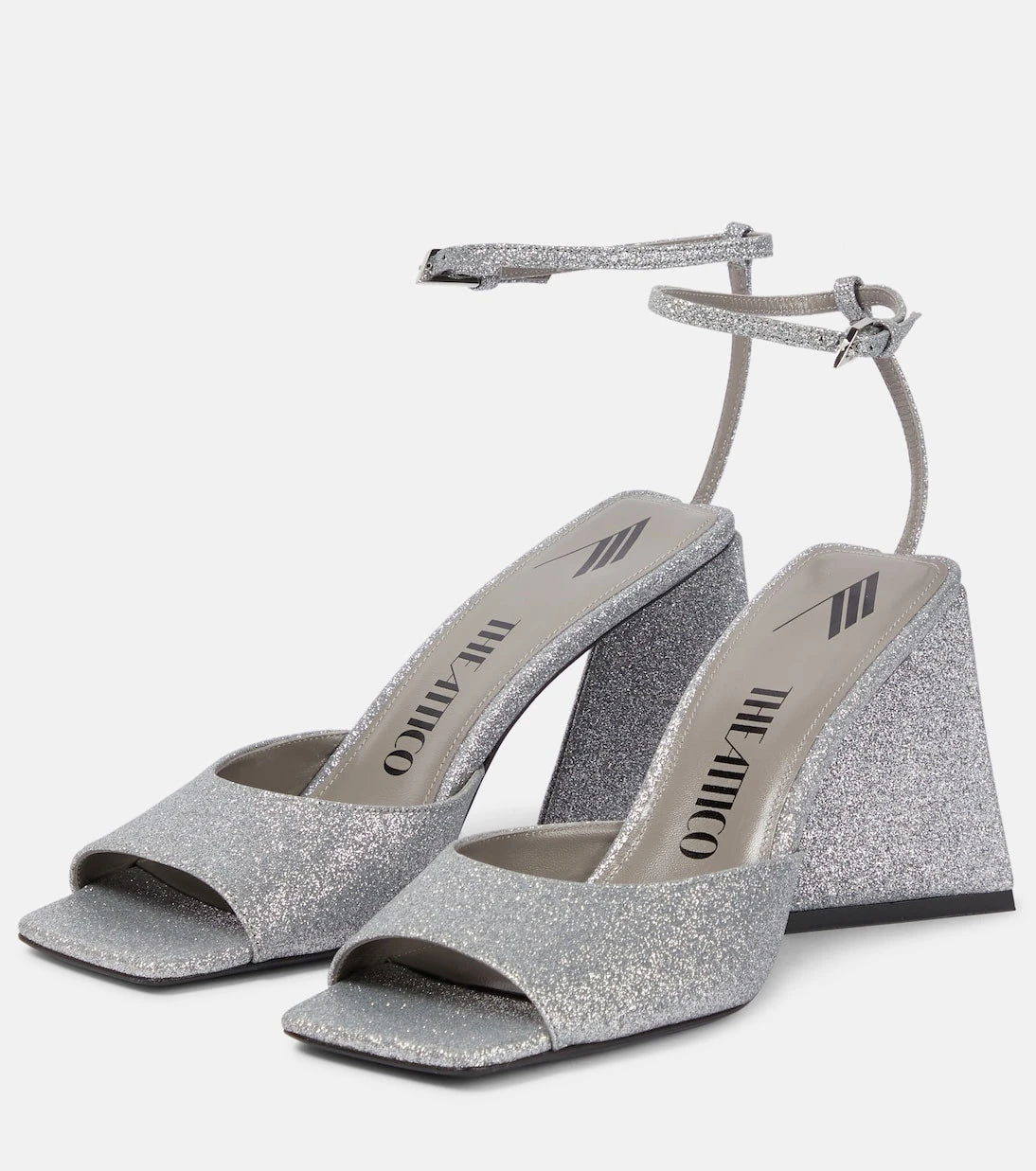 The Attico - Piper 85 glitter-embellished sandals