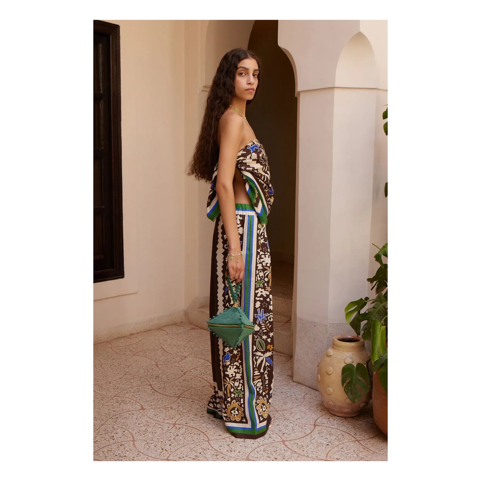 Alémais - Moroccan pants Linen | Brown