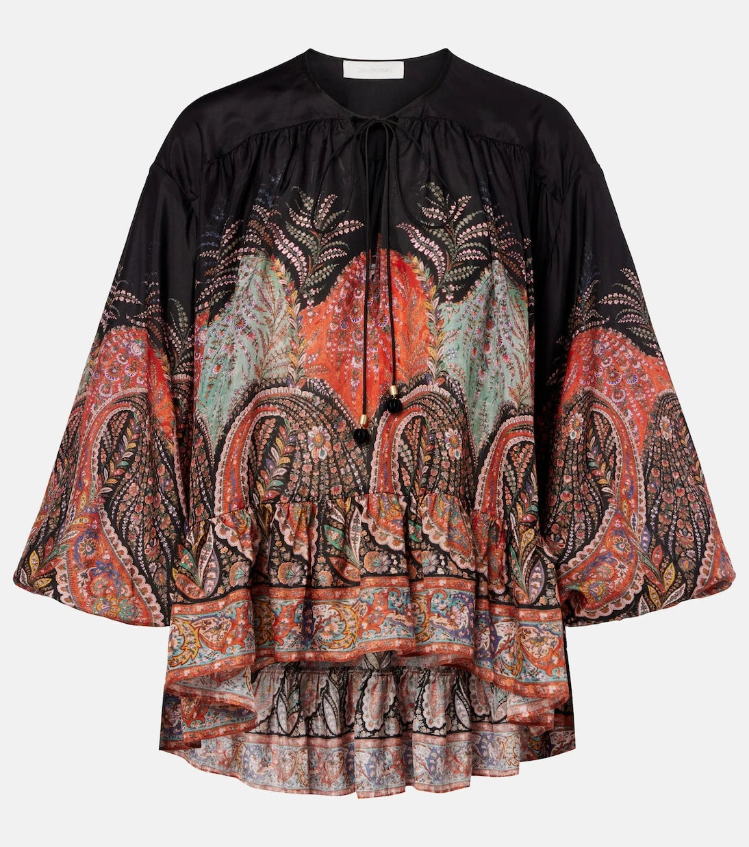 Zimmermann - Rhiannon ruffled silk top