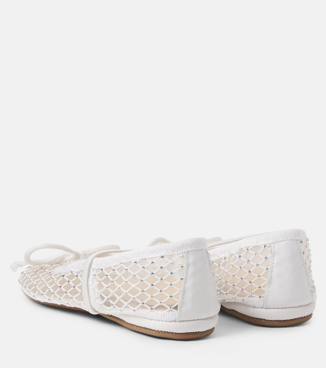 PèPè - Darlyn embellished mesh ballet flats