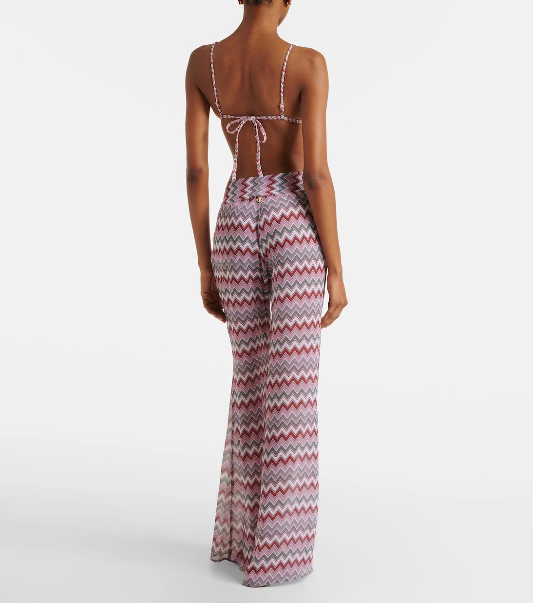 Bananhot - Bowie chevron flared pants