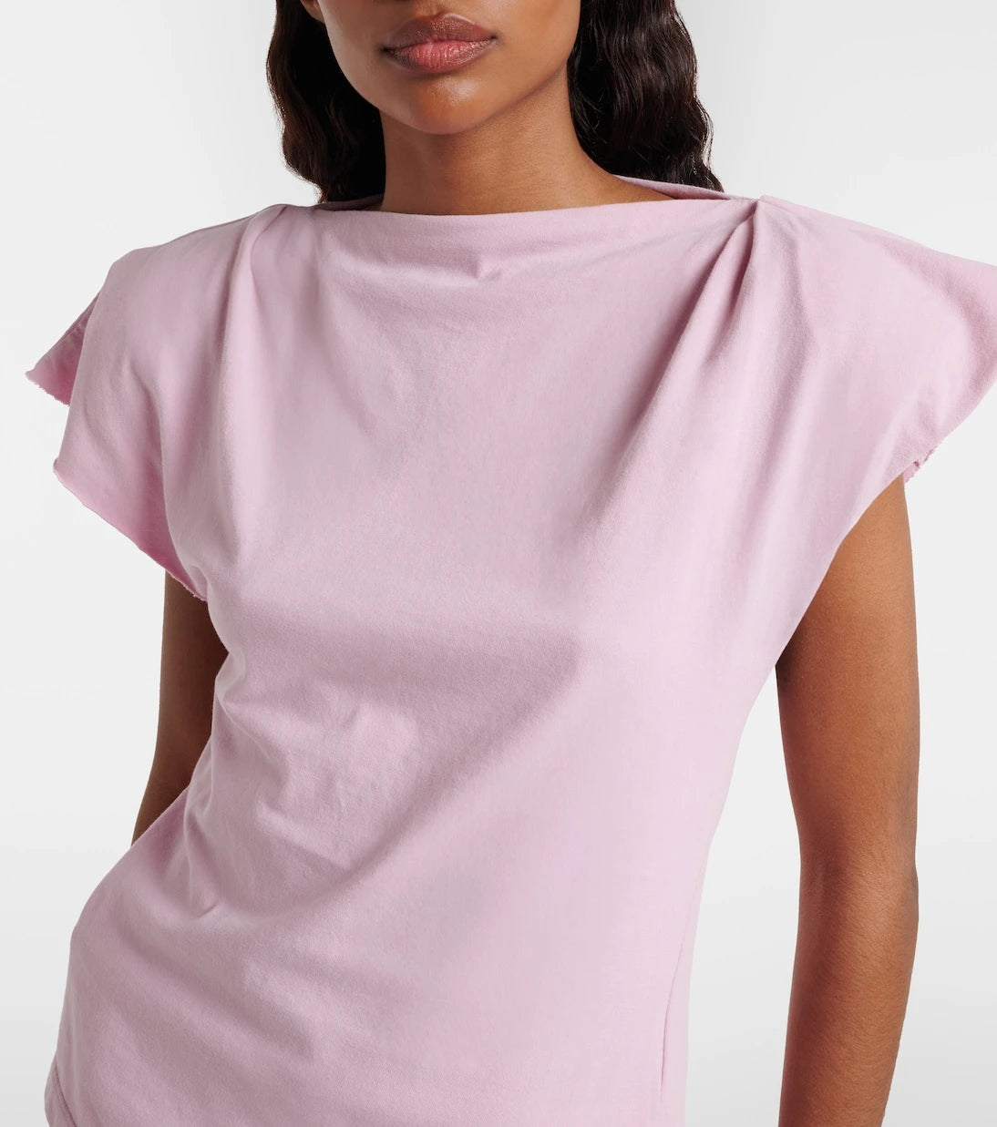 Isabel Marant - Sebani asymmetric cotton jersey top