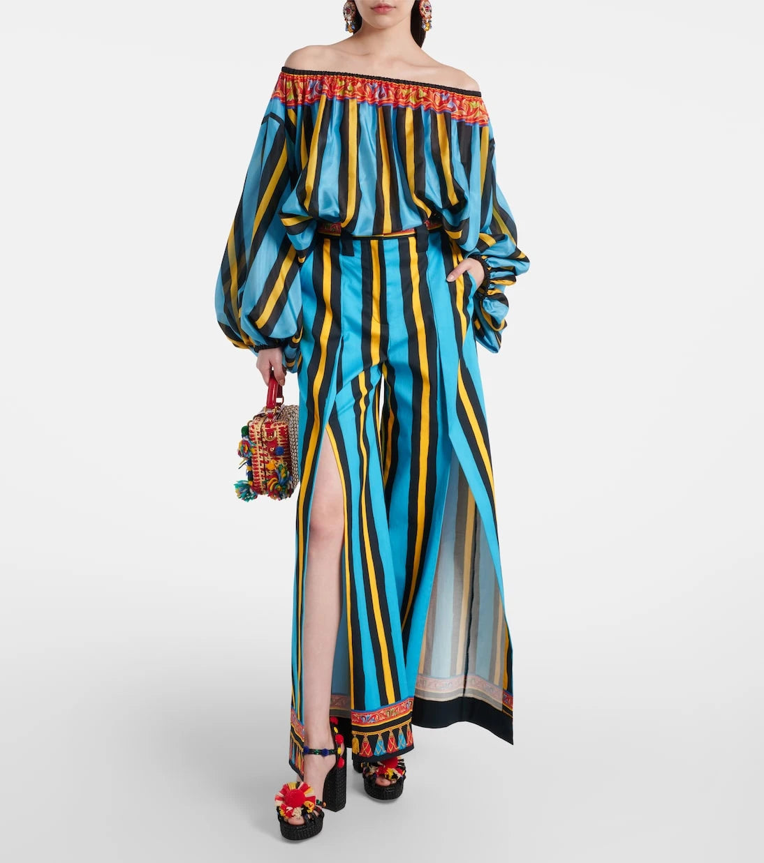 Dolce&Gabbana - Striped wide-leg pants