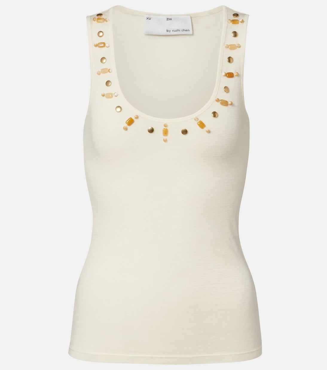 Xu Zhi - Beaded wool tank top