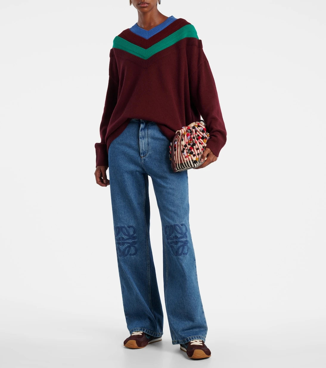 Loewe - Anagram wide-leg jeans