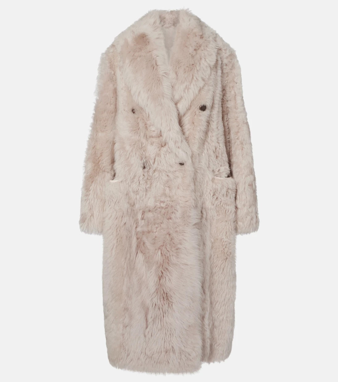 Brunello Cucinelli - Double-breasted shearling coat