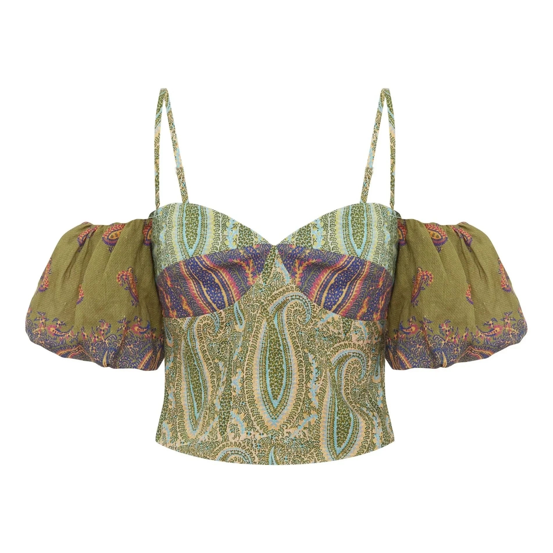 Boteh - Top Lucent Lin | Green