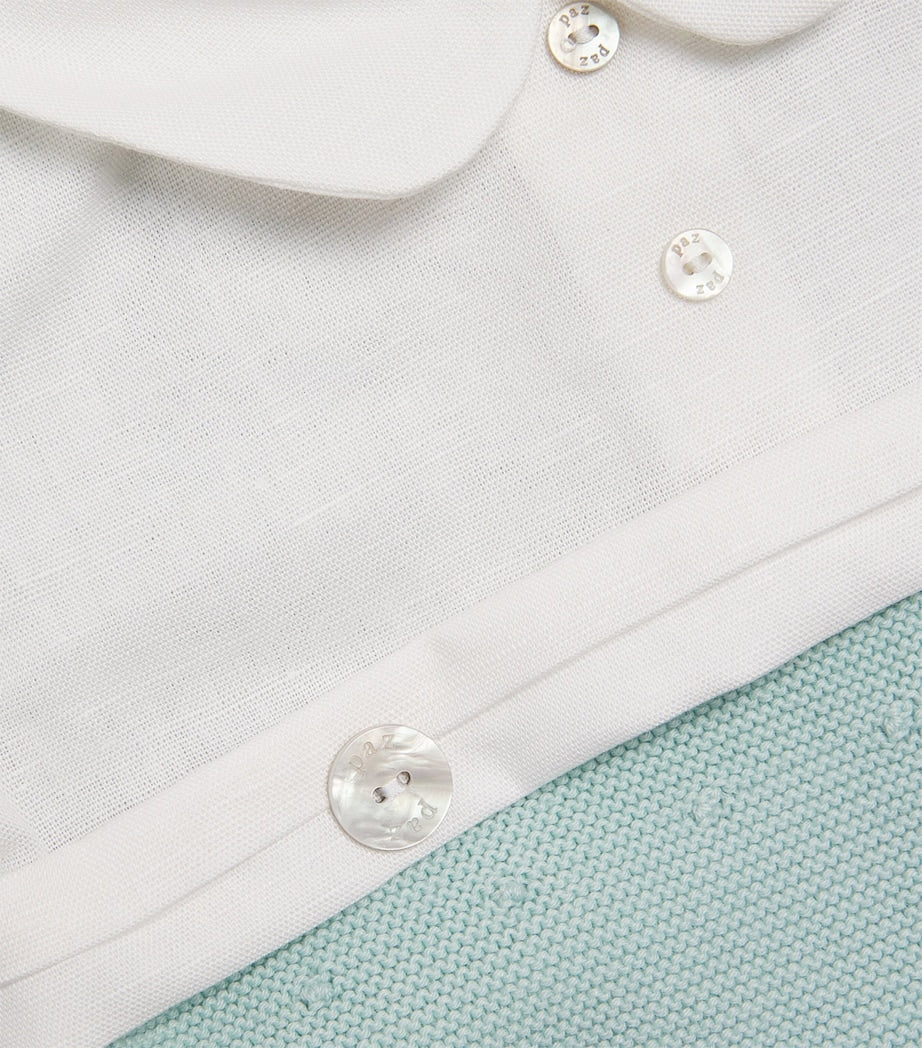 Cotton Knitted Cauce Playsuit (1-24 Months)