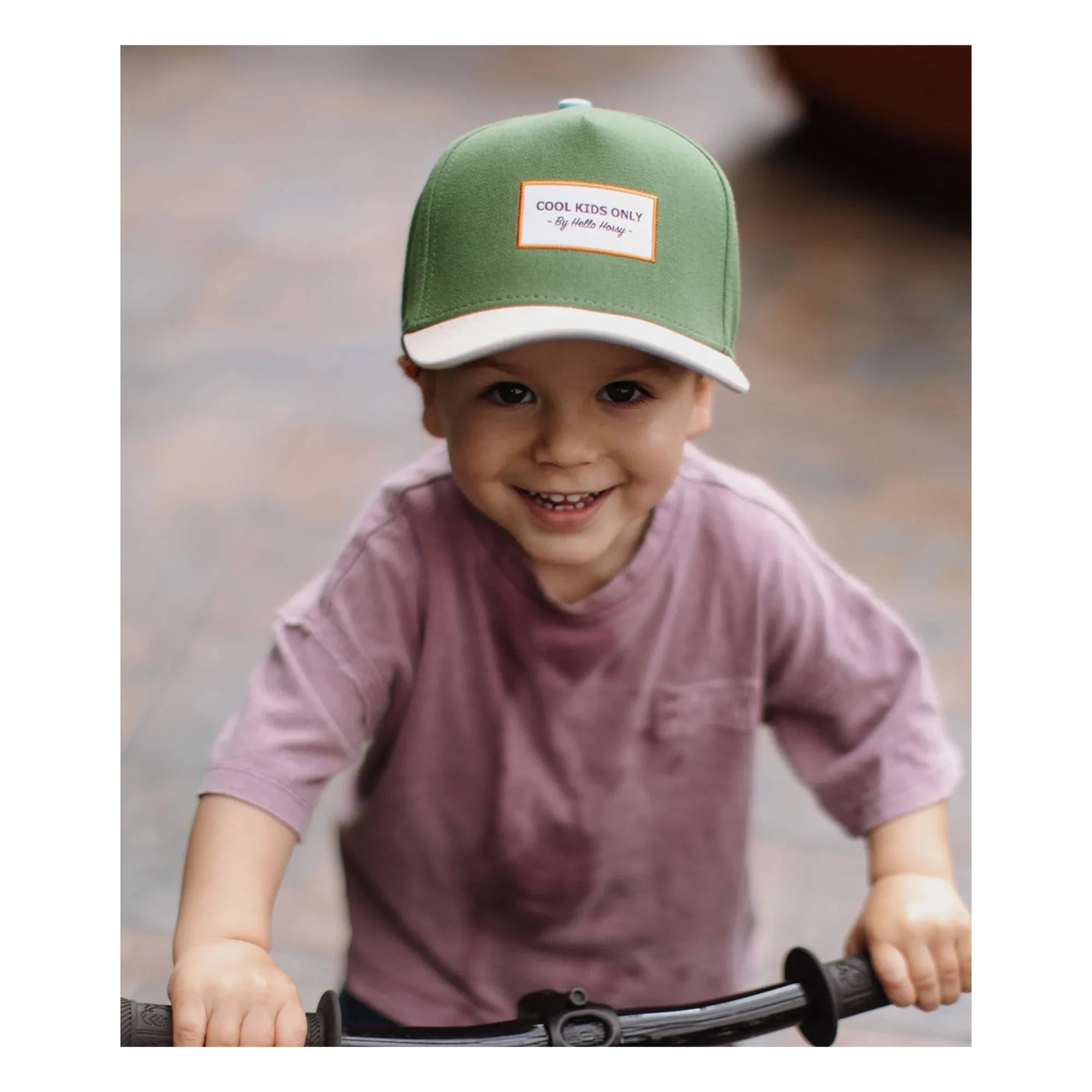 Hello Hossy - Organic Cotton Mini Curved Visor Cap | Green