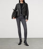 AllSaints Black Leather Dalby Biker Jacket