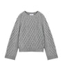 McQueen Black Wool-Cashmere Cable-Knit Sweater
