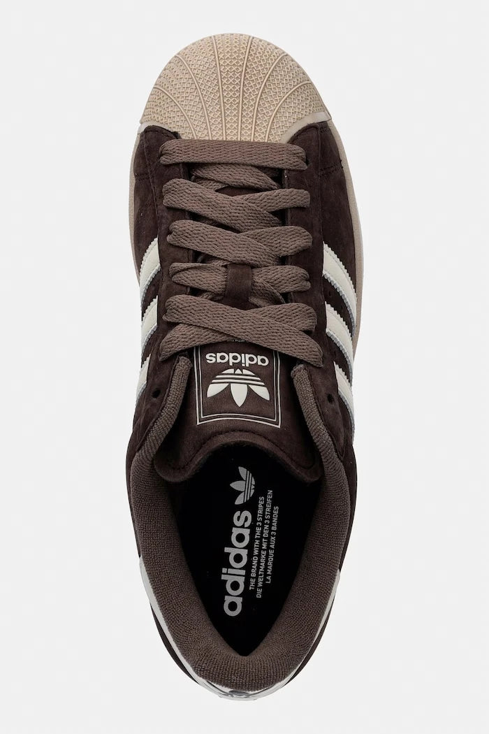 Маратонки от набук adidas Originals Superstar II