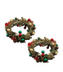 Beaded Christmas Napkin Rings (Set of 2)