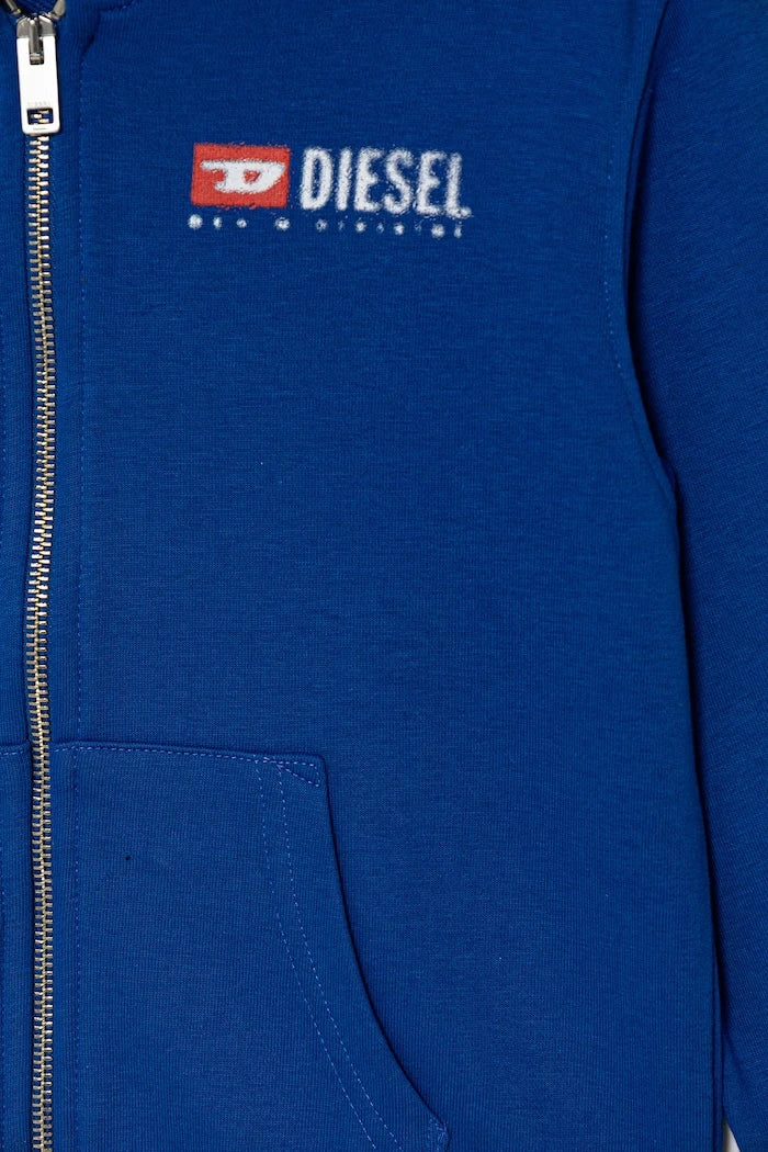 Pamuklu çocuk bluzu Diesel SDROPSHOODZ OVER SWEAT-SHIRT