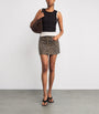 Brown Leopard Good 90s Mini Denim Skirt