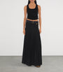 Black Pleated Maxi Skirt
