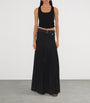 Burberry Black Pleated Maxi Skirt
