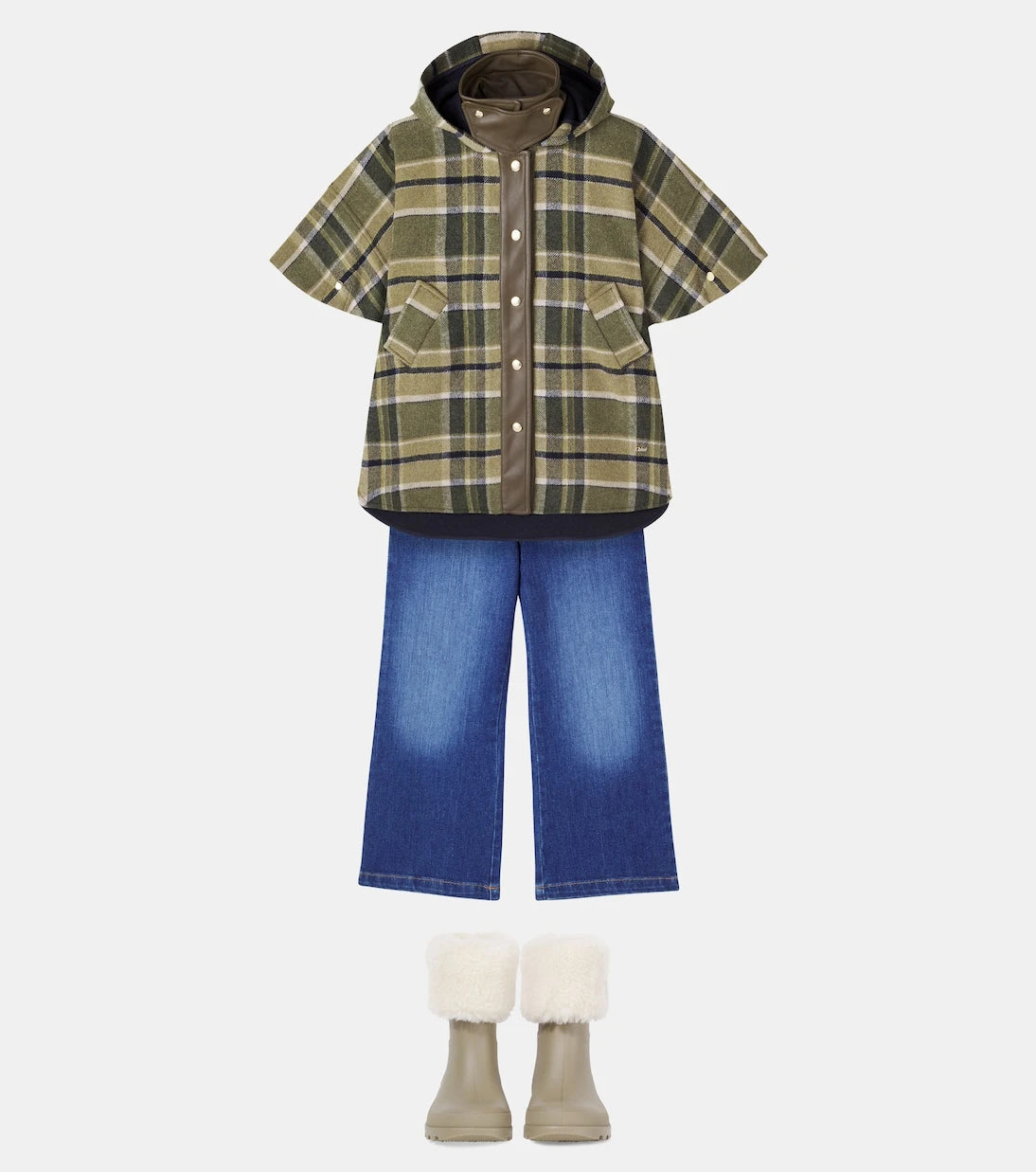 Chloé Kids - Plaid coat