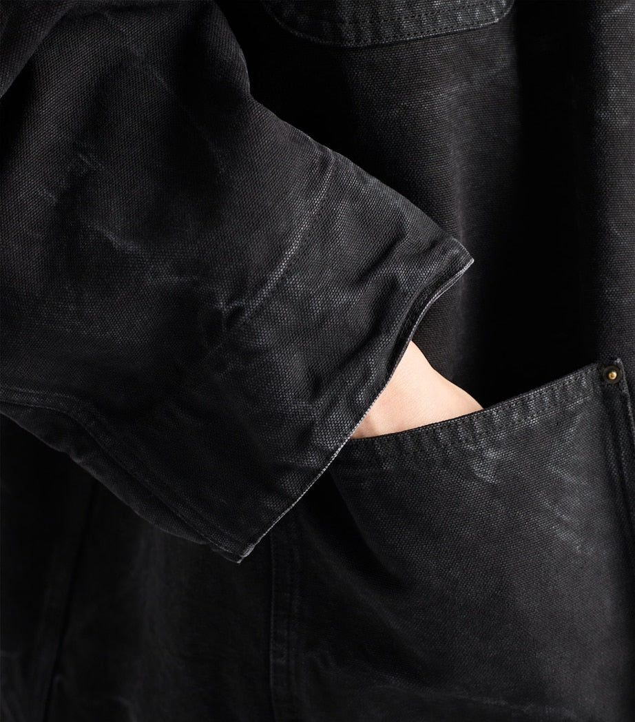 Prada Black Canvas Oversized Jacket