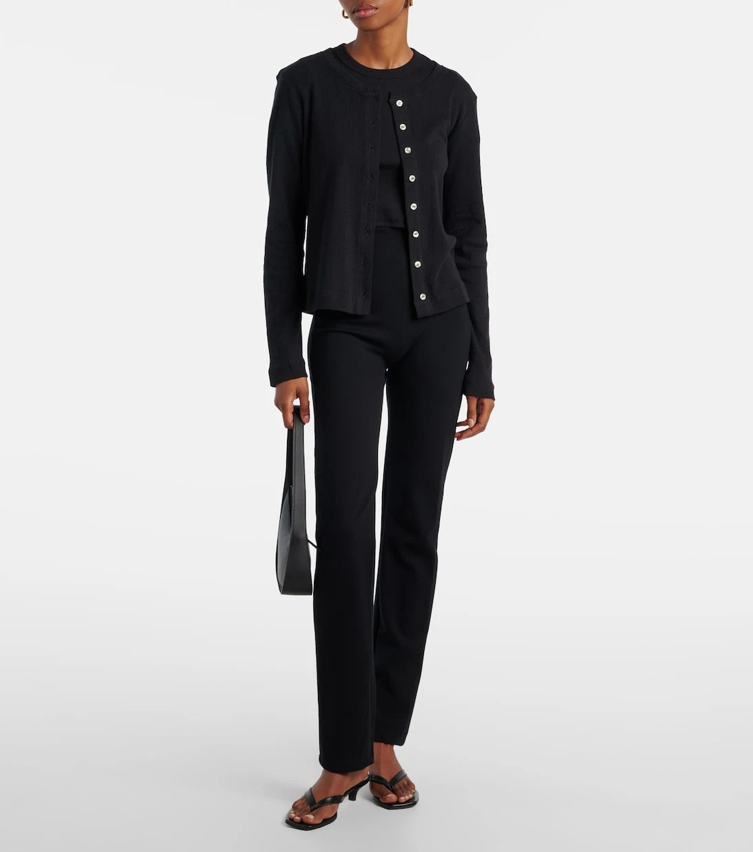 Leset - Pointelle cotton cardigan