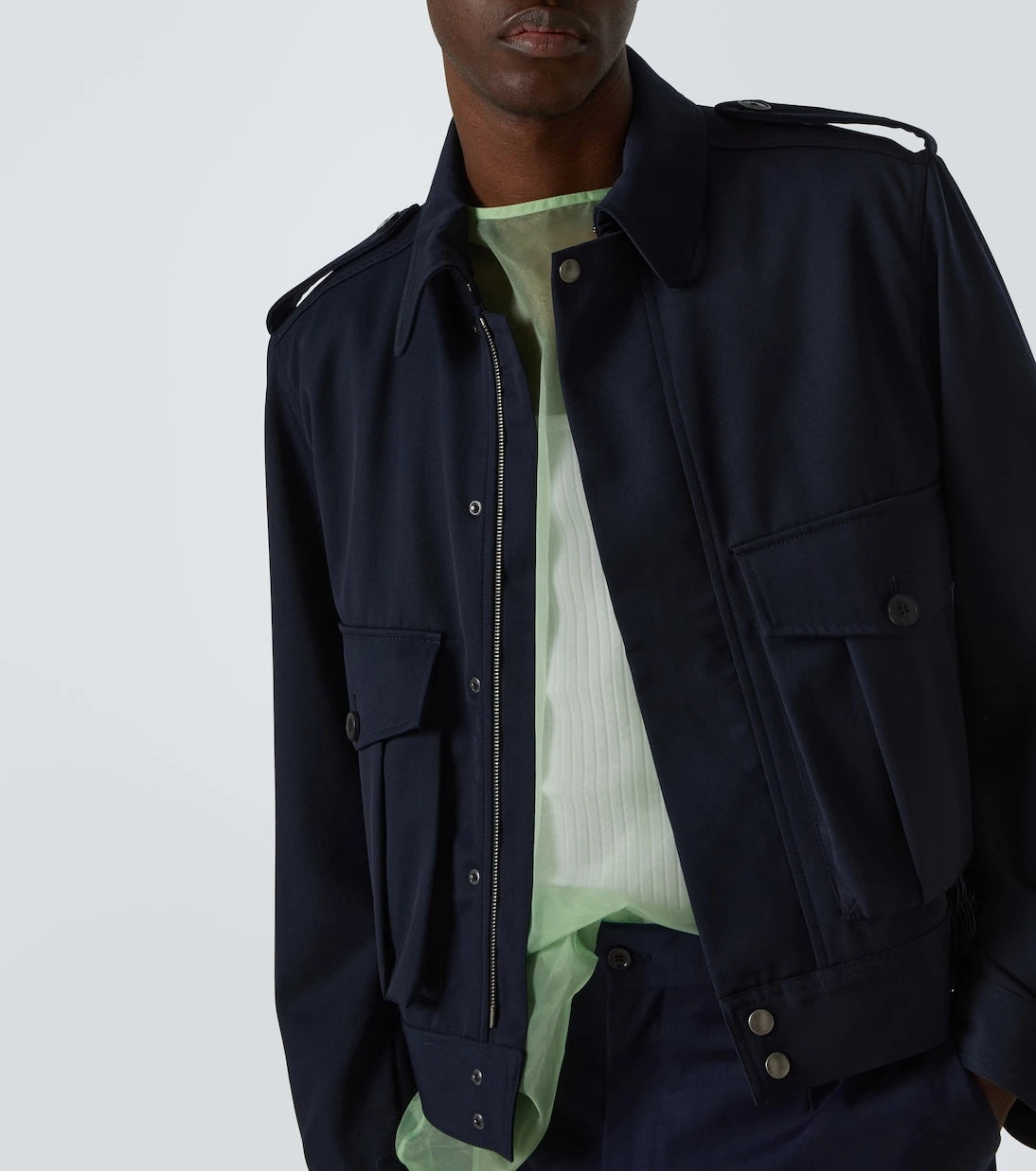 Dries Van Noten - Wool gabardine jacket