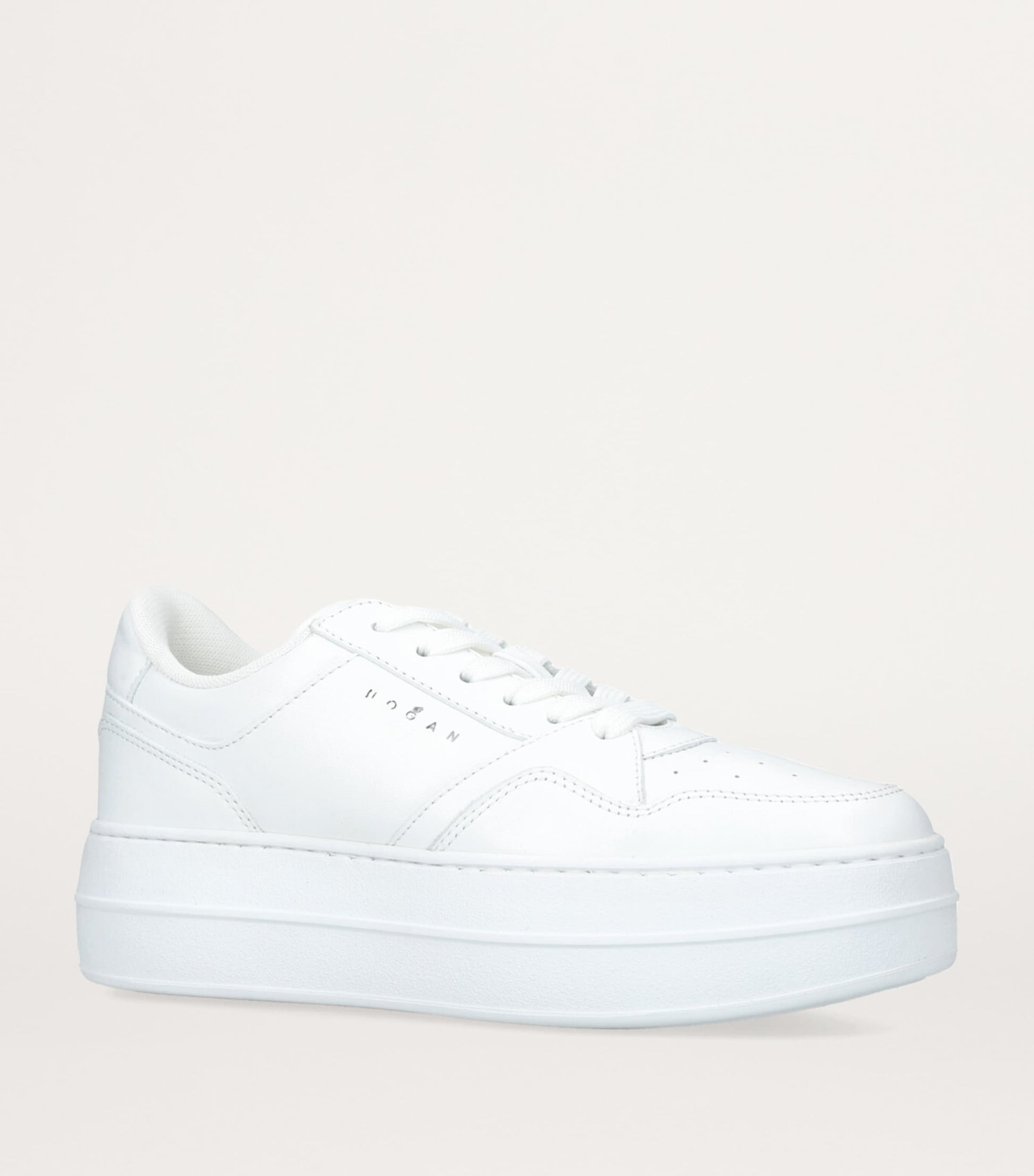 White Leather Skyscraper Sneakers