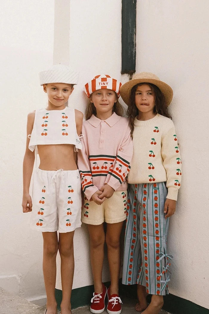 Tinycottons MINI CHERRIES TWILL Çocuk Pamuklu Kısa Şort
