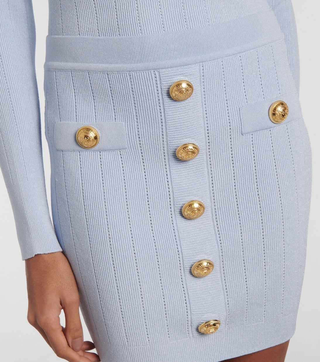 Balmain - Knitted miniskirt