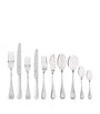 Carrs Silver English Reed and Ribbon Silver-Plated 84-Piece Set