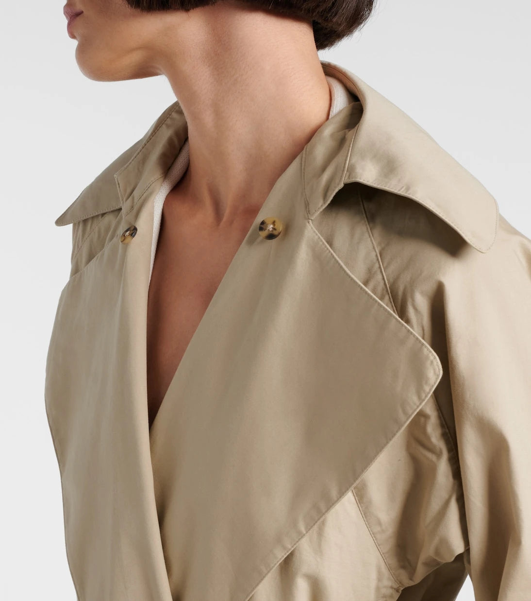 Aya Muse - Cotton gabardine trench coat