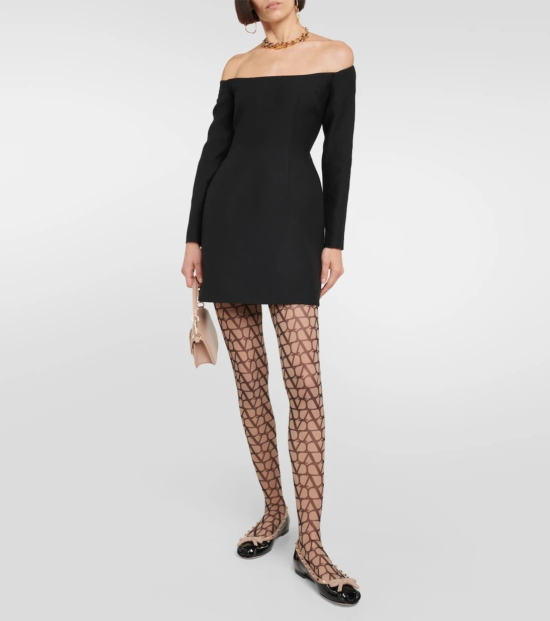 Valentino Garavani - Rockstud patent leather ballet flats