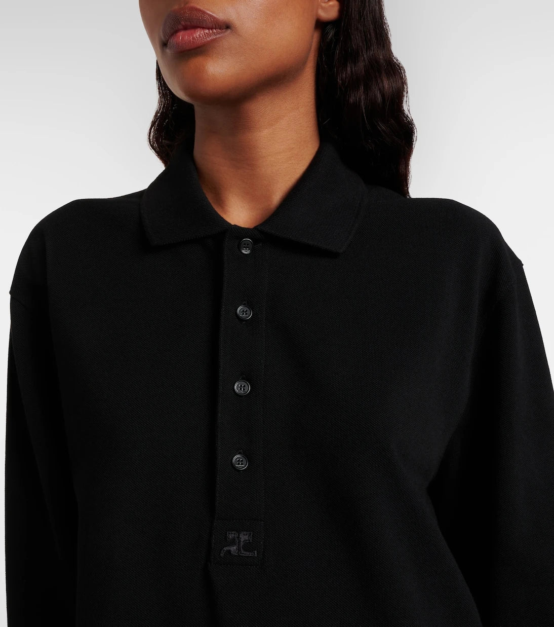 Courrèges - Cotton jersey polo sweater