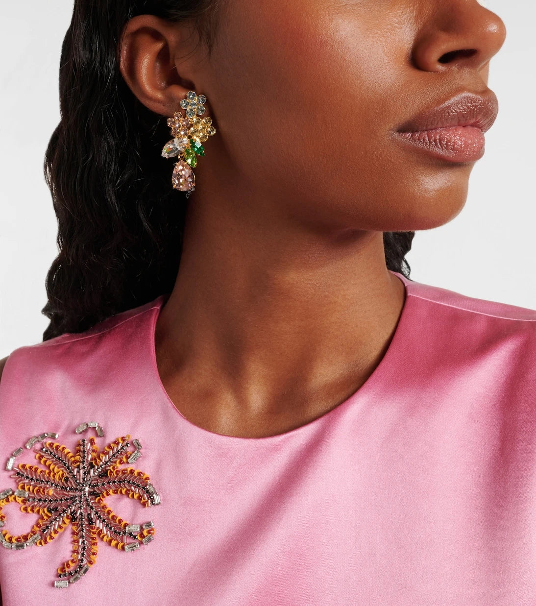 Jennifer Behr - Bouquet gold-plated drop earrings