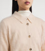 Iris Von Arnim Pink Cashmere Brushed Elyn Cardigan