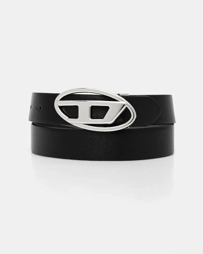 Кожен колан с две лица Diesel OVAL D LOGO B-1DR W REV II